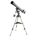 Pachet promo: Telescop Celestron AstroMaster 90EQ, refractor + Suport Hama pentru telefoane / binoculare / telescop cu Ø 2,5-4,8 cm