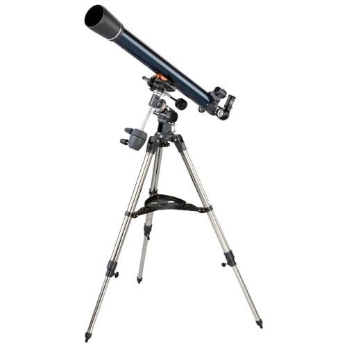 Pachet promo: Telescop AstroMaster 70EQ + Suport Hama pentru telefoane / binoculare / telescop cu Ø 2,5-4,8 cm